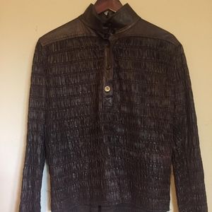 Leather Fendi top pullover